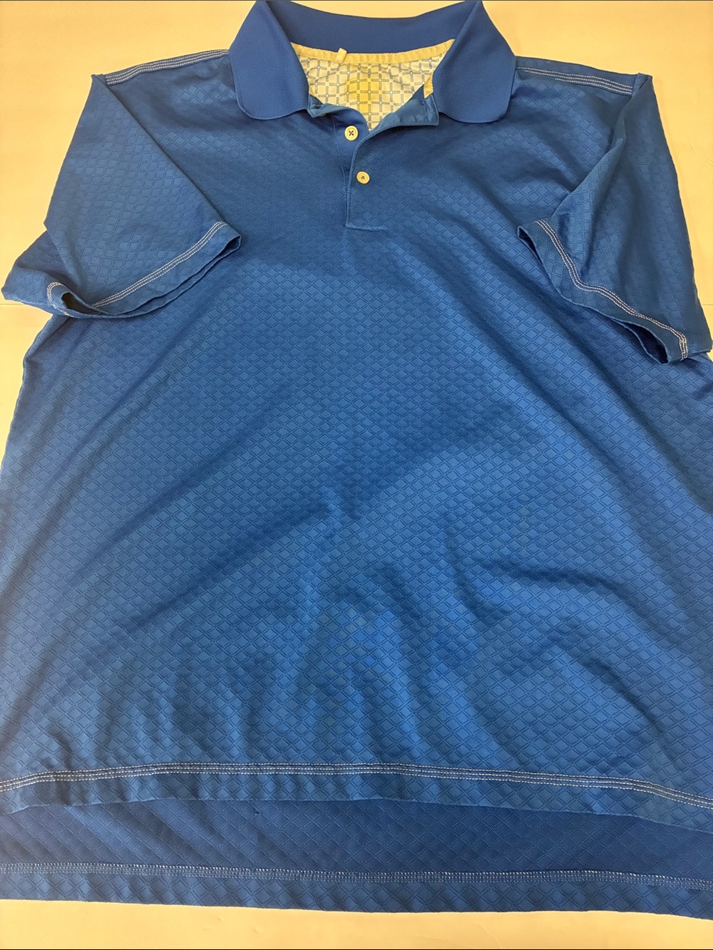 Vintage Adidas Men's Blue Polo Shirt - Classic Short Sleeve